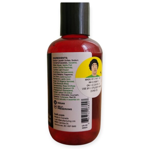 Lush Organic Rose Jam Shower Gel w/ Argan Oil 100ml [Expiration Nov 23 2025] NWT - Picture 2 of 5